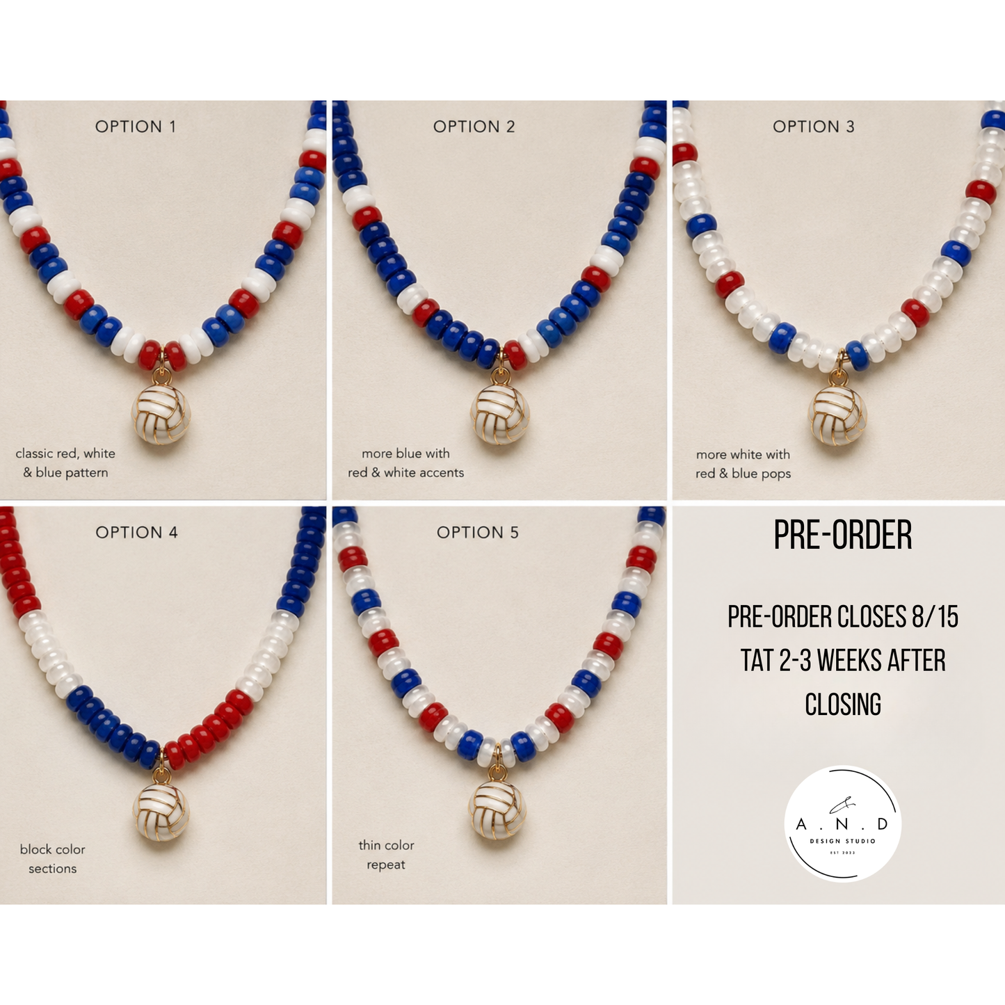 Freedom Volleyball Necklace Pre-Order