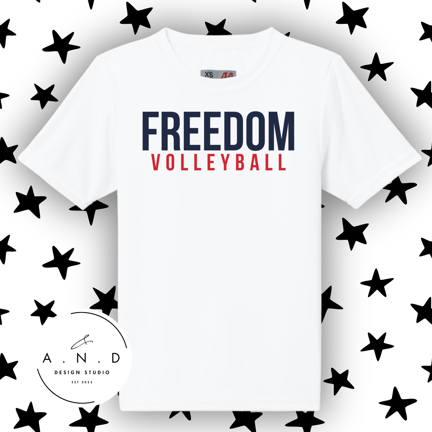 Freedom Volleyball- performance tee