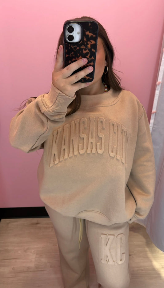 Kansas City Embossed Sweat Set