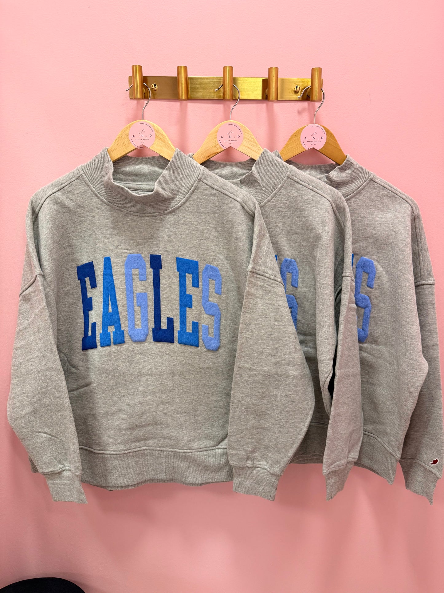 Eagles Mock Neck Sweatshirt