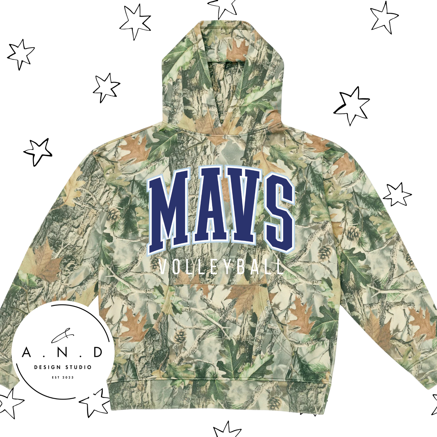 MAVS Volleyball Club Vintage Camo