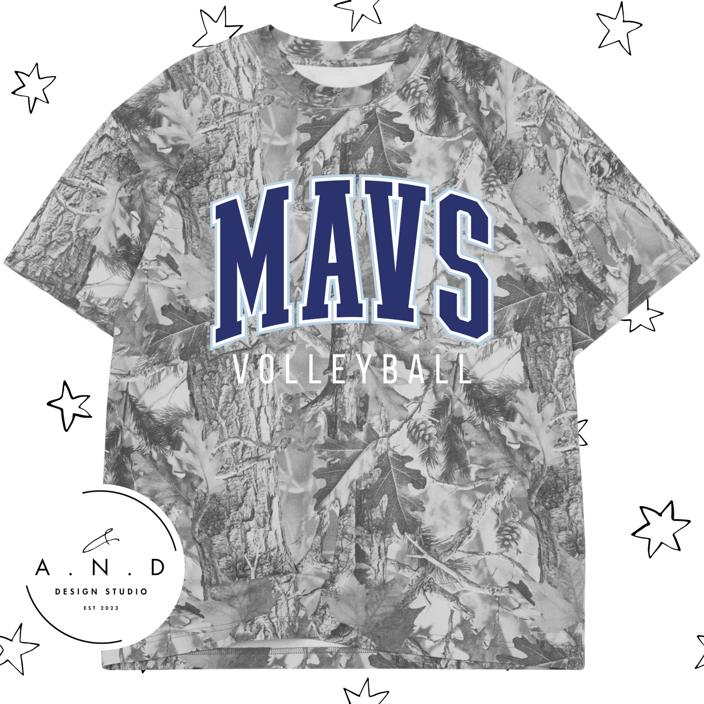 MAVS Volleyball Club Vintage Camo