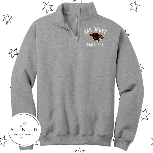Oak Grove Panthers - Fleece Quarter Zip