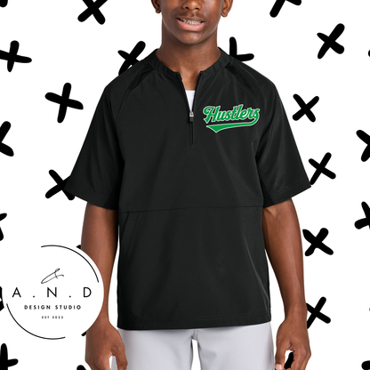 Hustlers- 1/2 Zip Short Sleeve Jacket