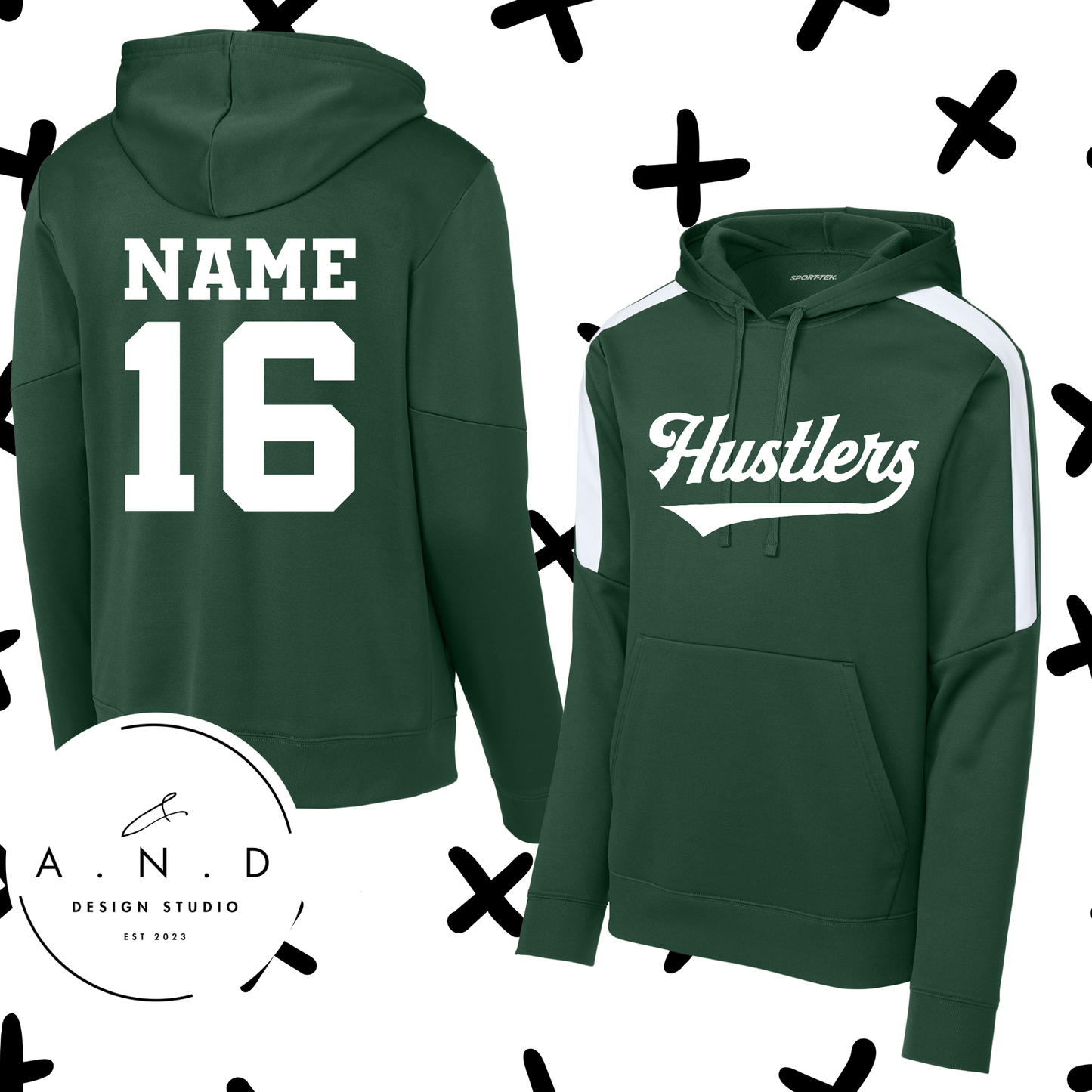 Hustlers Team Hoodie (name & number)