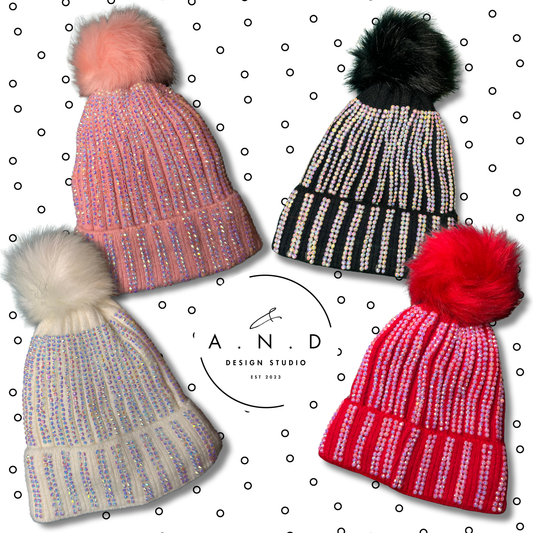 Rhinestone Beanie