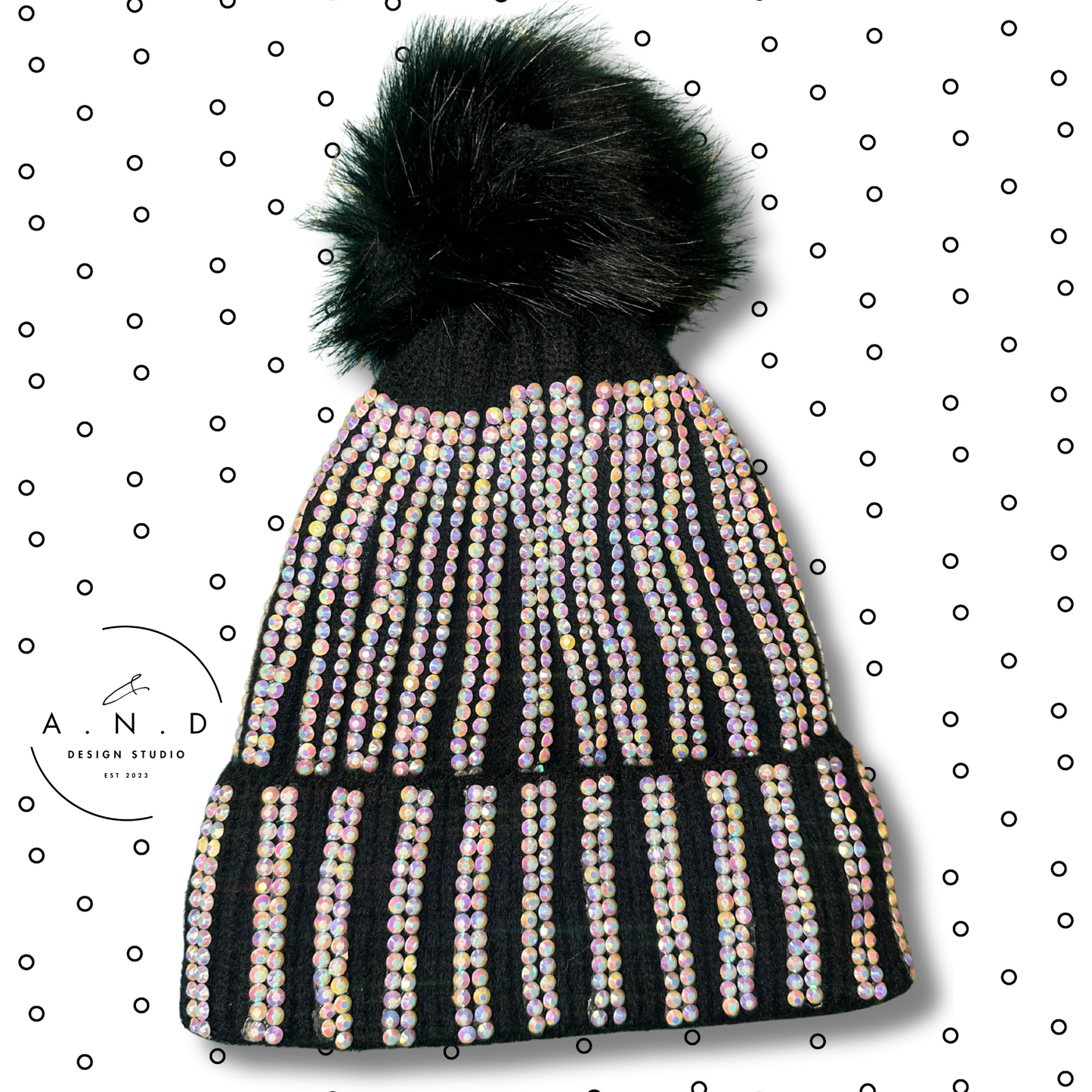 Rhinestone Beanie