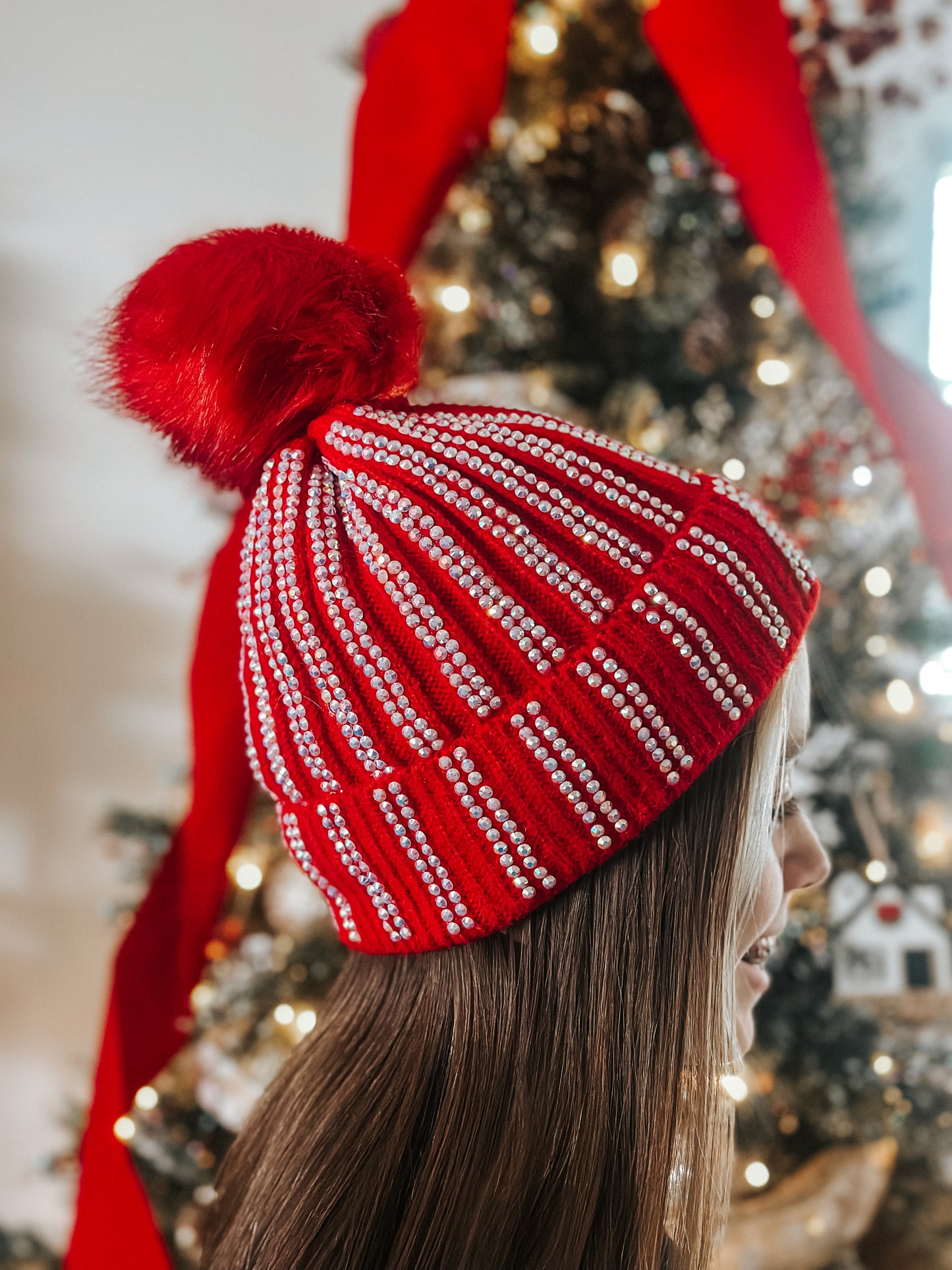 Rhinestone Beanie