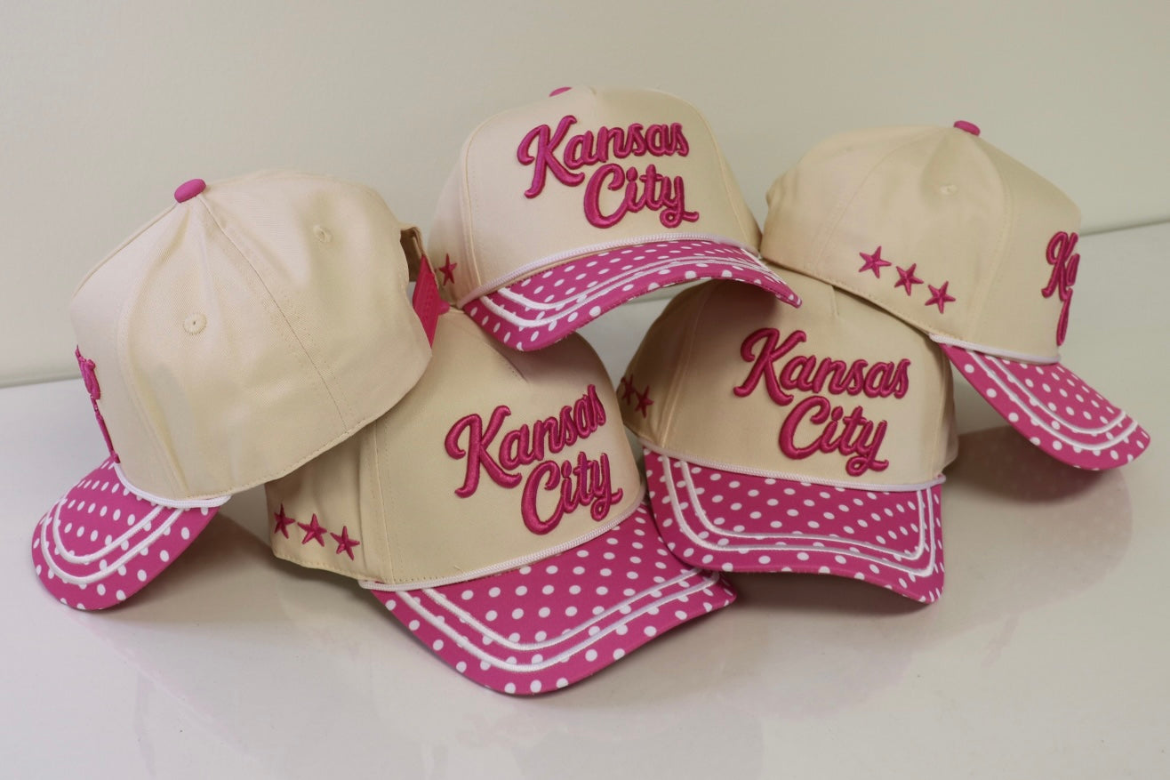 Pink Kansas City Canvas Hat