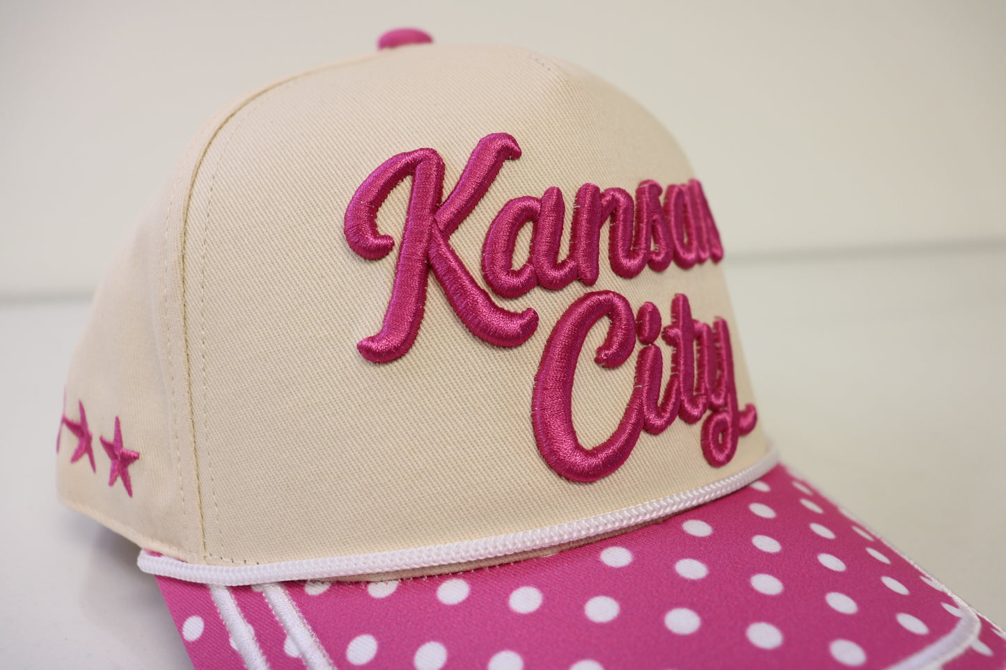 Pink Kansas City Canvas Hat