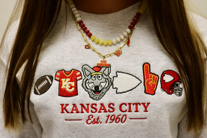 KC Football Icon Embroidery