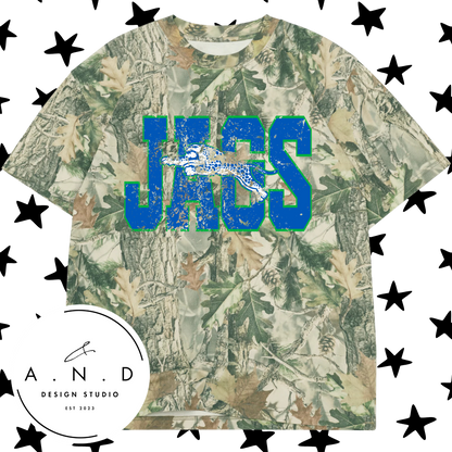JAGS Varsity Distressed Camo/Leopard