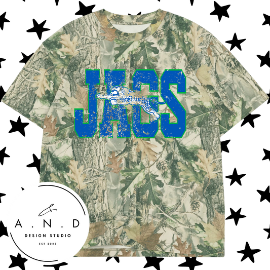JAGS Varsity Distressed Camo/Leopard