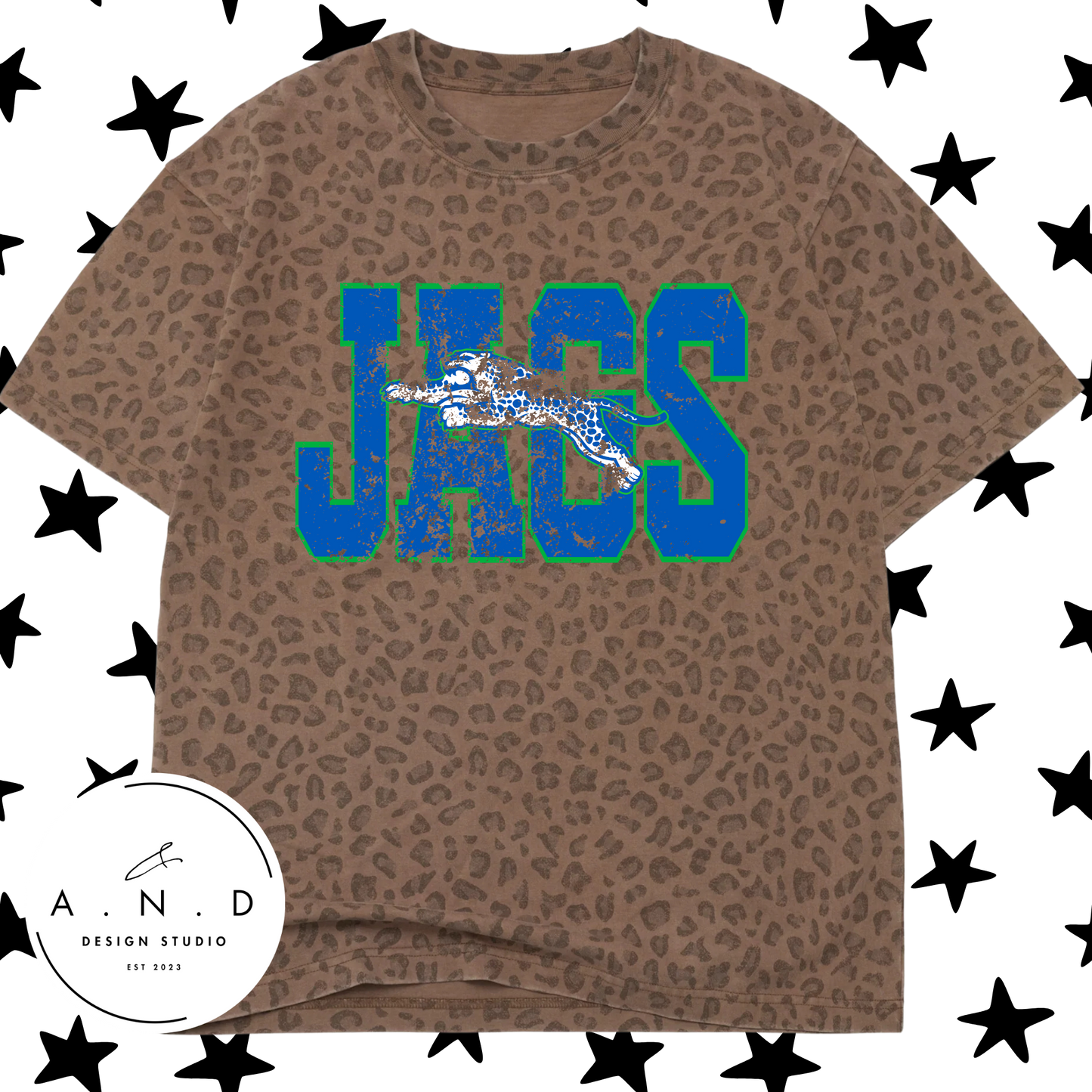 JAGS Varsity Distressed Camo/Leopard