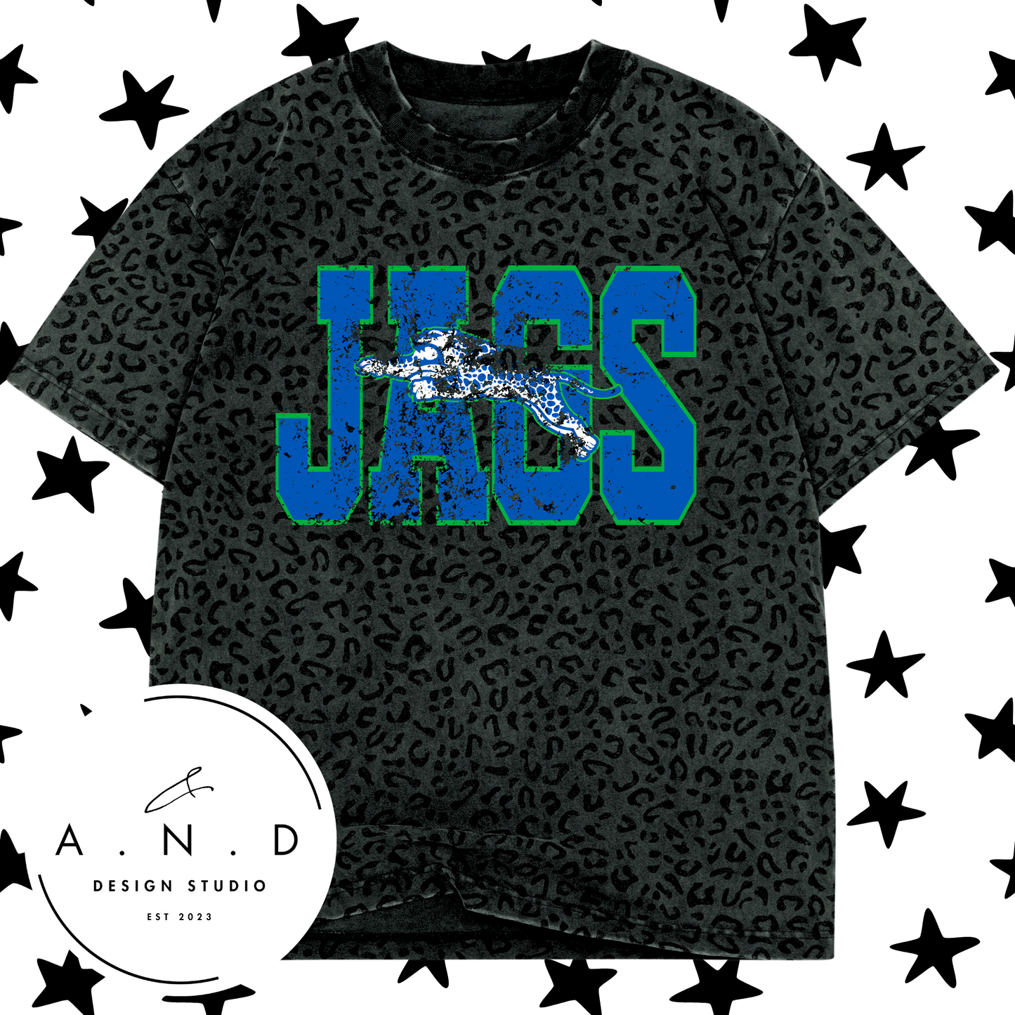 JAGS Varsity Distressed Camo/Leopard