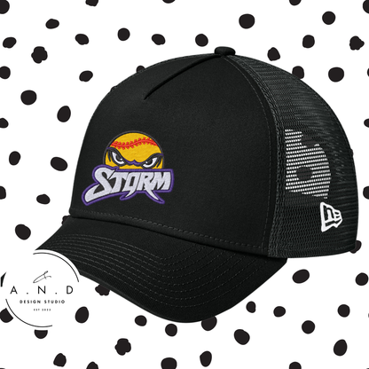 Storm Softball Embroidery Trucker Hat