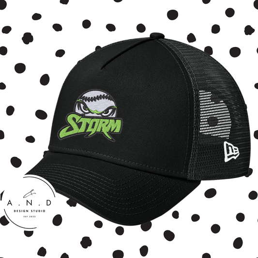 Storm Baseball Embroidery Trucker Hat