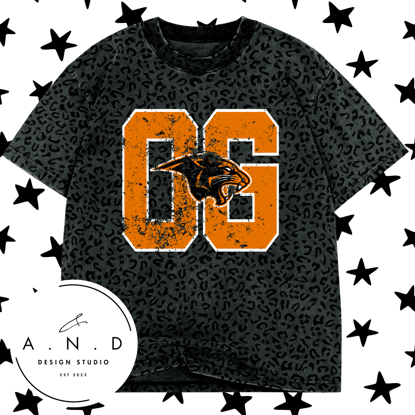 OG Panthers Varsity Distressed Camo/Leopard