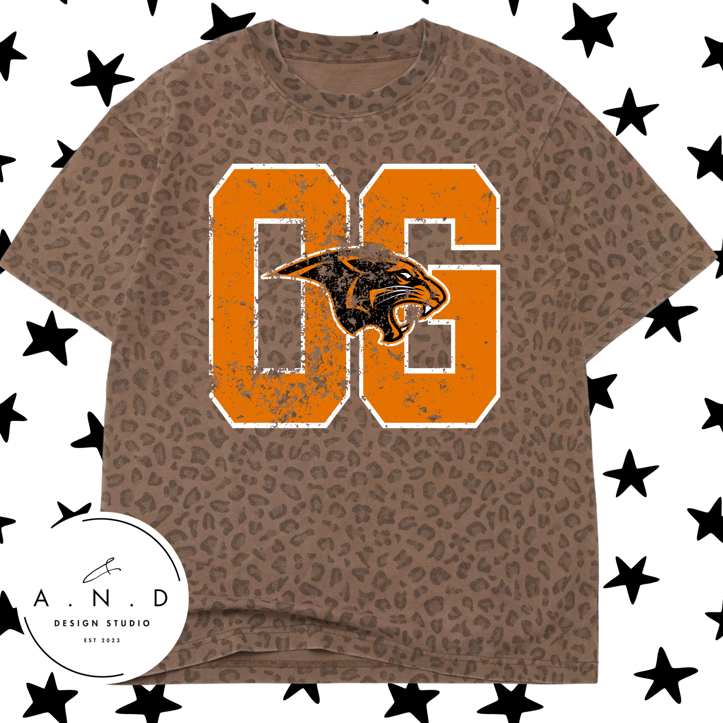 OG Panthers Varsity Distressed Camo/Leopard