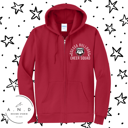 Bulldogs Cheer Full-Zip Jacket