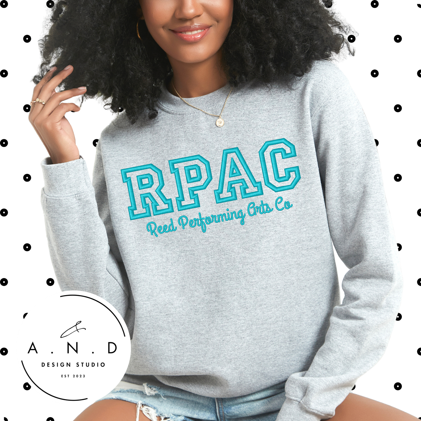 RPAC Embroidery Sweatshirt (TEAL THREAD)