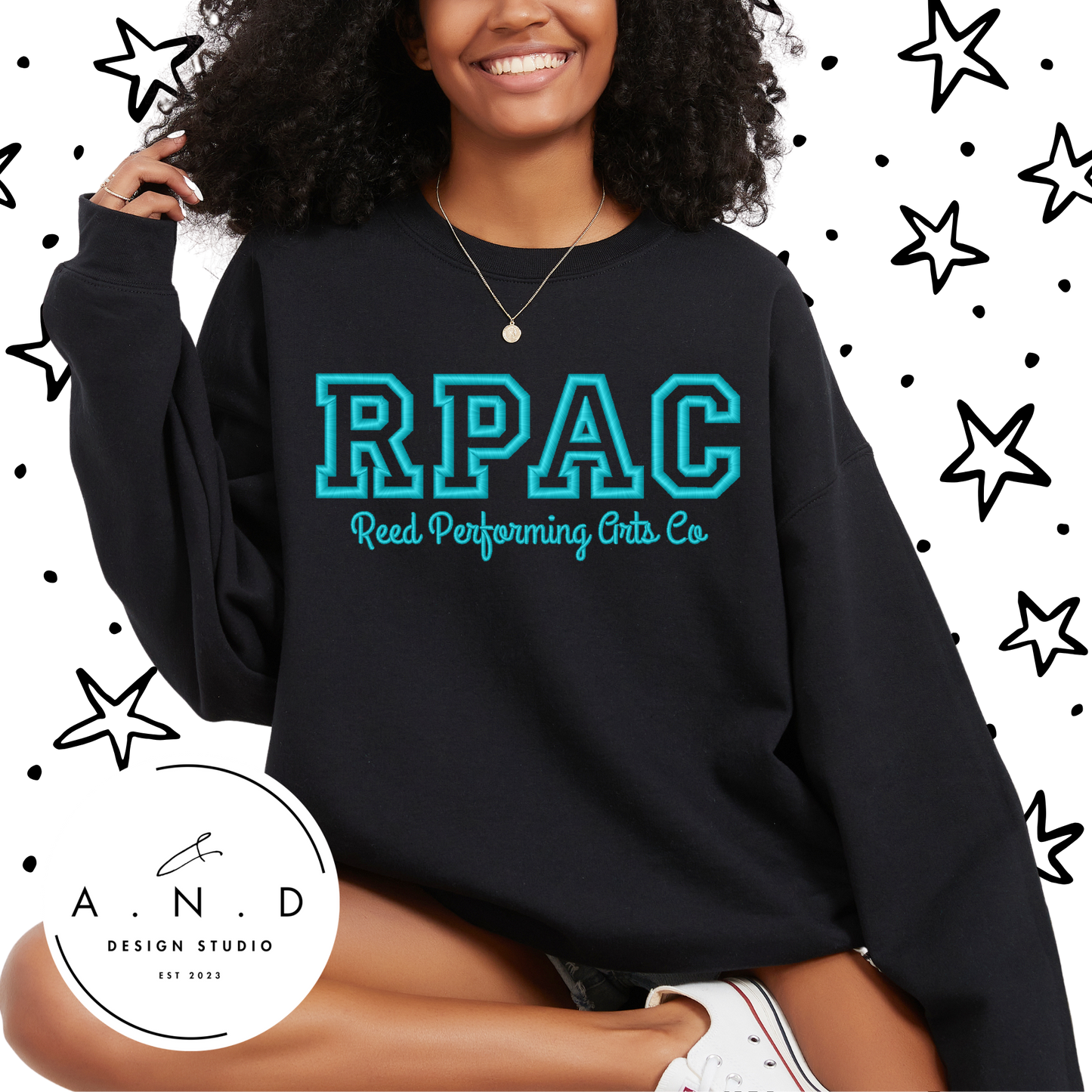 RPAC Embroidery Sweatshirt (TEAL THREAD)