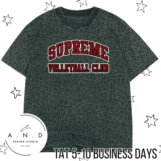 Supreme Volleyball Club Vintage Black Leopard