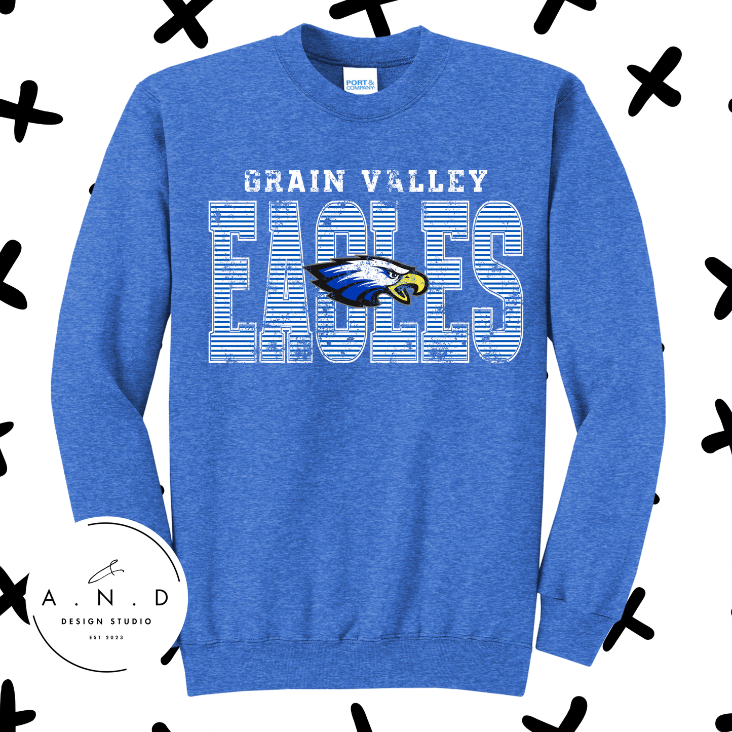 Eagles Stripe Distressed