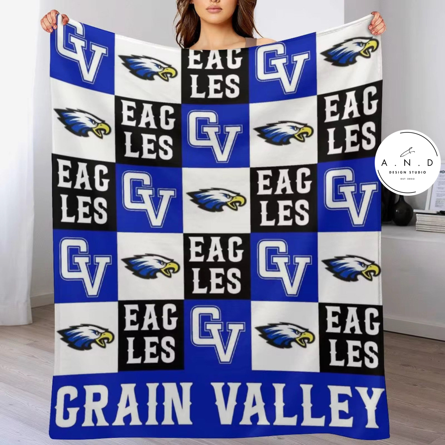 Grain Valley Eagles Blanket