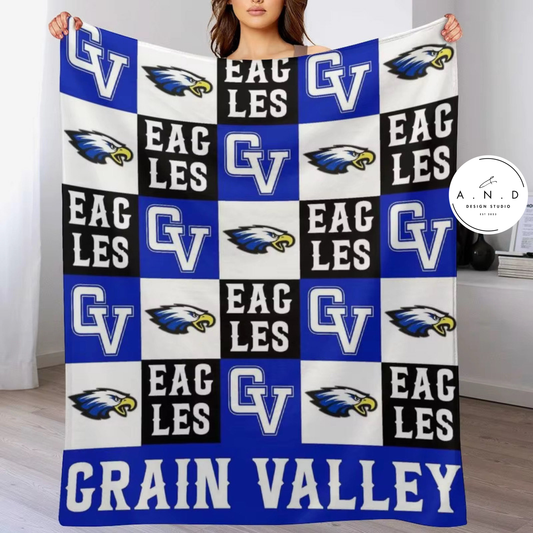 Grain Valley Eagles Blanket