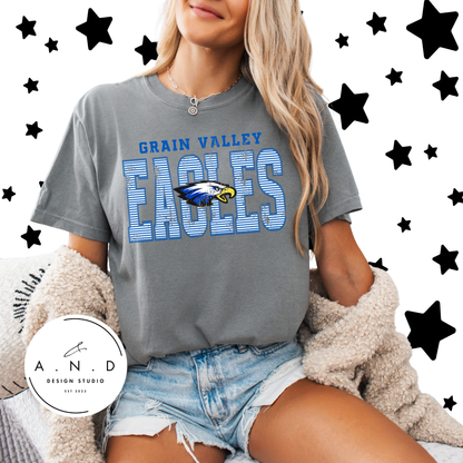Eagles Stripe Distressed
