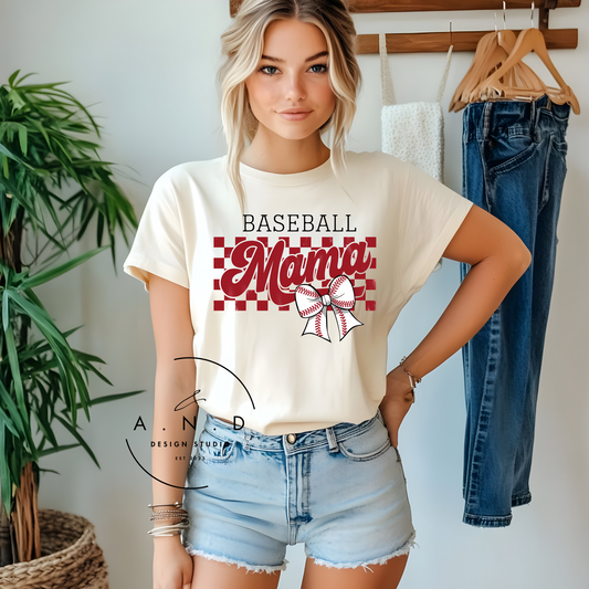 Baseball Mama Bow