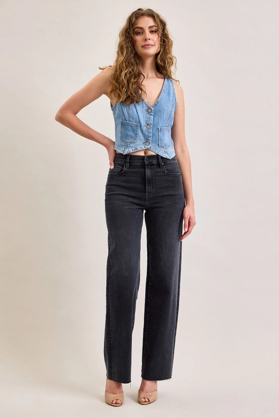 Hidden- Dad Jean (Dark Grey)