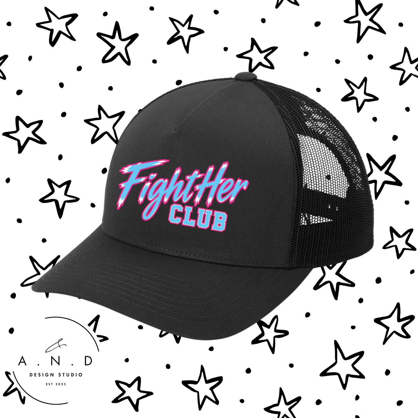 FightHer Club Embroidery Trucker Hat